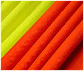 fosforlu polyester kumaş, %80 polyester %20 pamuk, metrekaresi 245 gram, eni 150 santimetre, dokuması raşel knitted